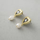 Heiress Earrings - Black onyx and pearl earrings