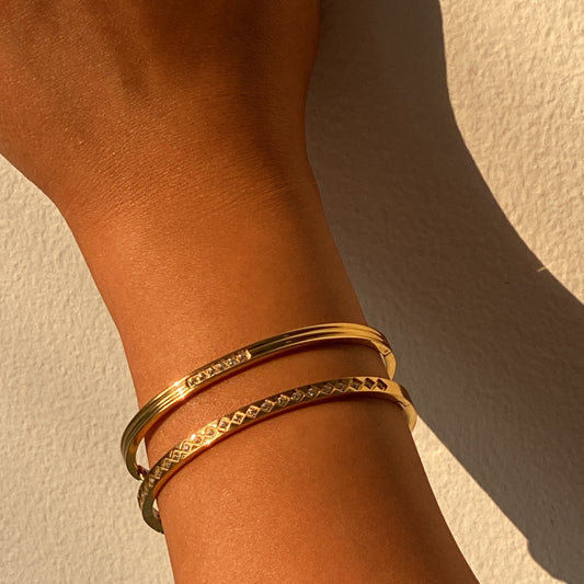 You made it look easy! Pave Bangles