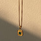 Channel it! - Emerald Green and Clear Box Gem necklace