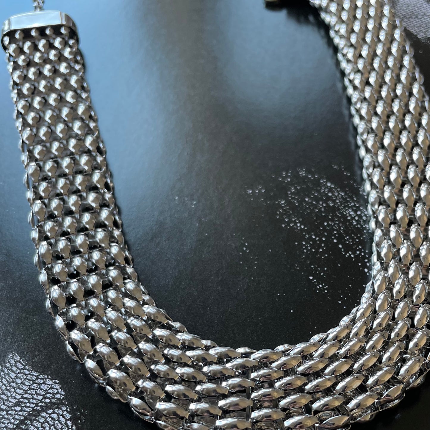 Big energy woven stainless steel chain